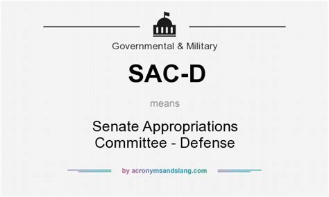 sac d appropriations.